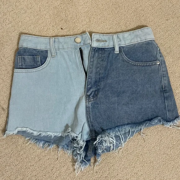 SHEIN Shorts Two Colored Jean Shorts Poshmark